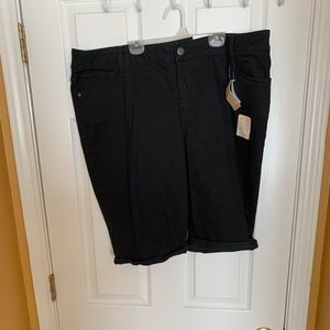 Black Bermuda shorts